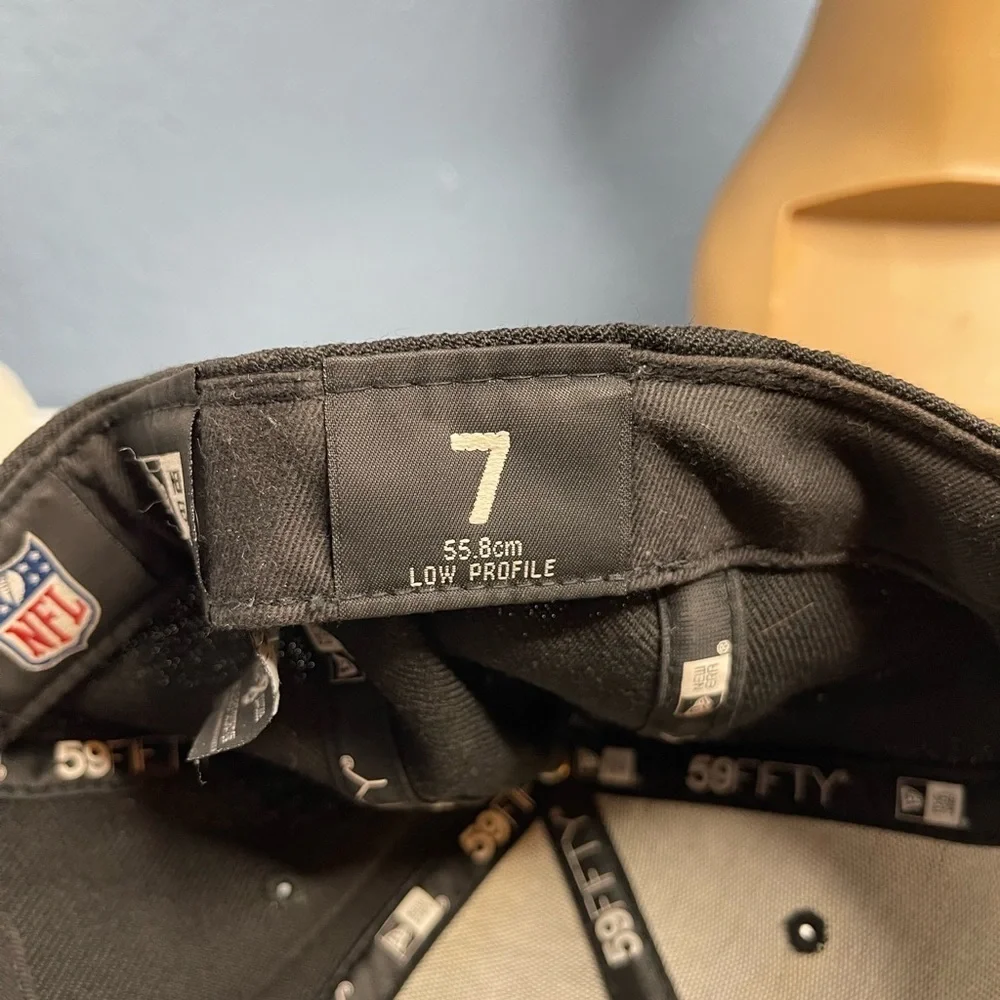 NFL Pittsburgh Steelers New Era 59Fifty  vintage fitted size 7 baseball cap/ BLK